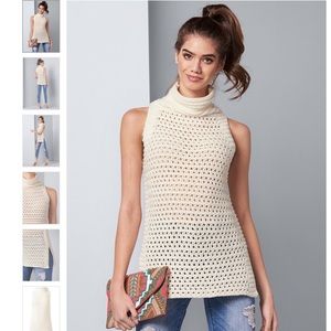 Venus Sleeveless tunic turtleneck Boston proper